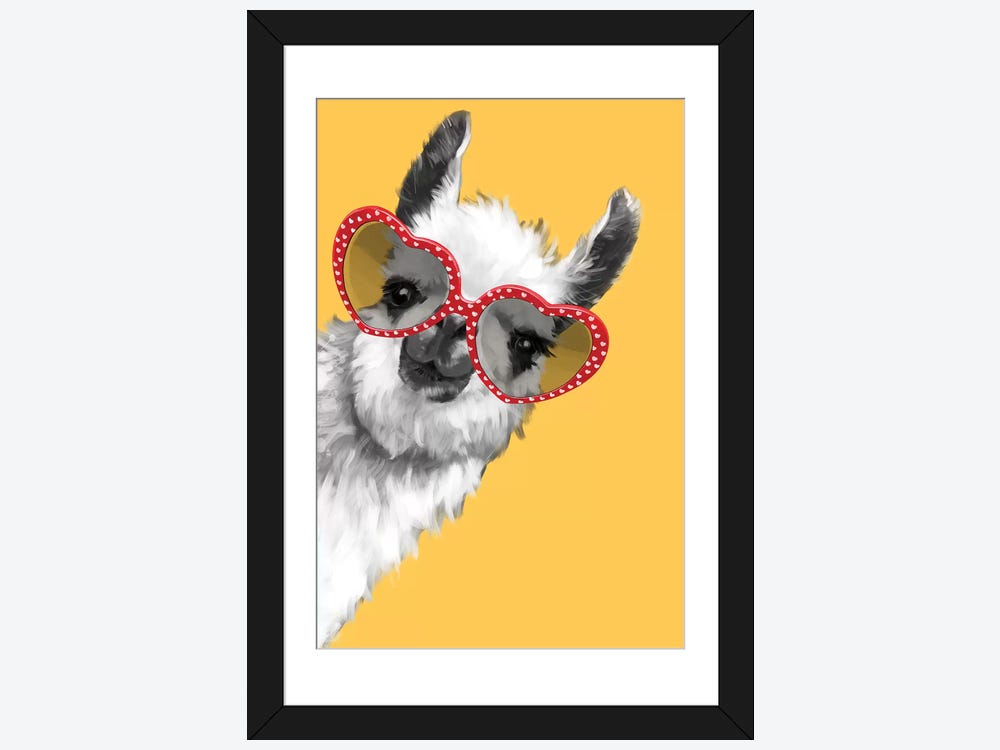 hipster llama wallpaper
