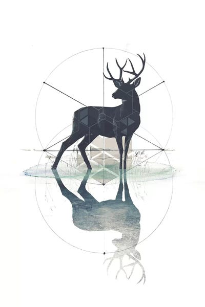 33 Broken Bones: Geometric Stag by 33 Broken Bones