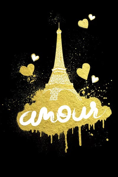 Golden Amour I by 33 Broken Bones canvas print