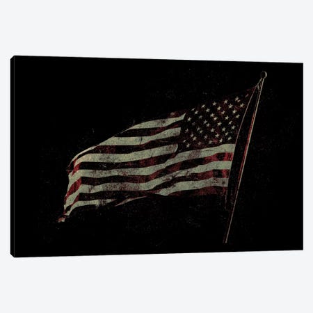 American Flag Canvas Print #BNZ1} by 33 Broken Bones Canvas Art Print
