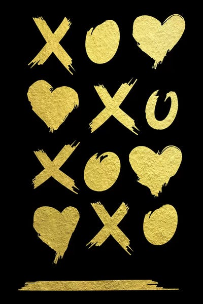 Golden Amour V by 33 Broken Bones canvas print