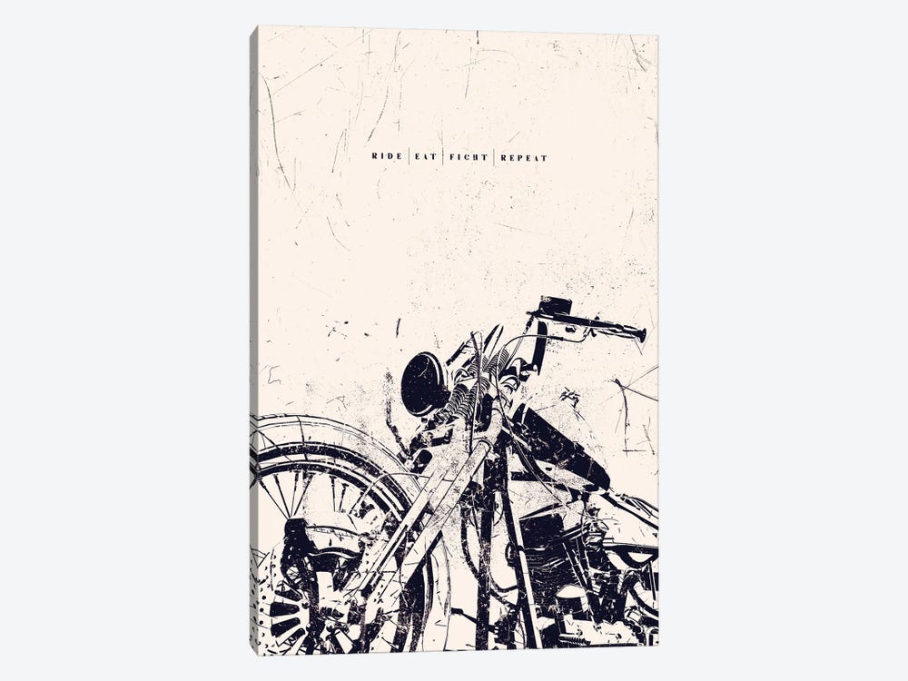 Ride Eat Fight Repeat by 33 Broken Bones 1-piece Art Print