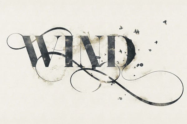 33 Broken Bones: Elemental Typograph - Wind by 33 Broken Bones