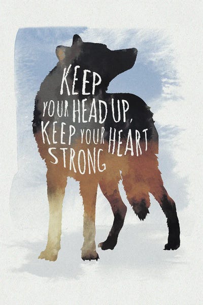 Head Up, Heart Strong by 33 Broken Bones canvas print