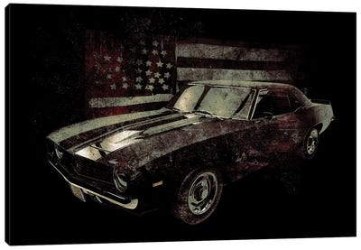 American Muscle Car I Canvas Art Print - By Land