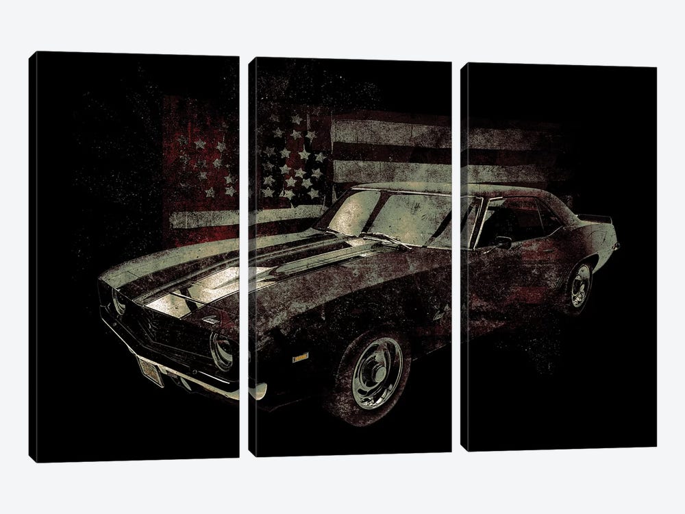 American Muscle Car I by 33 Broken Bones 3-piece Canvas Art