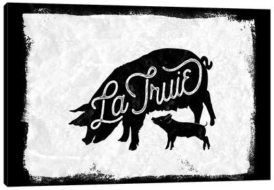 La Truie Canvas Art Print - Pig Art