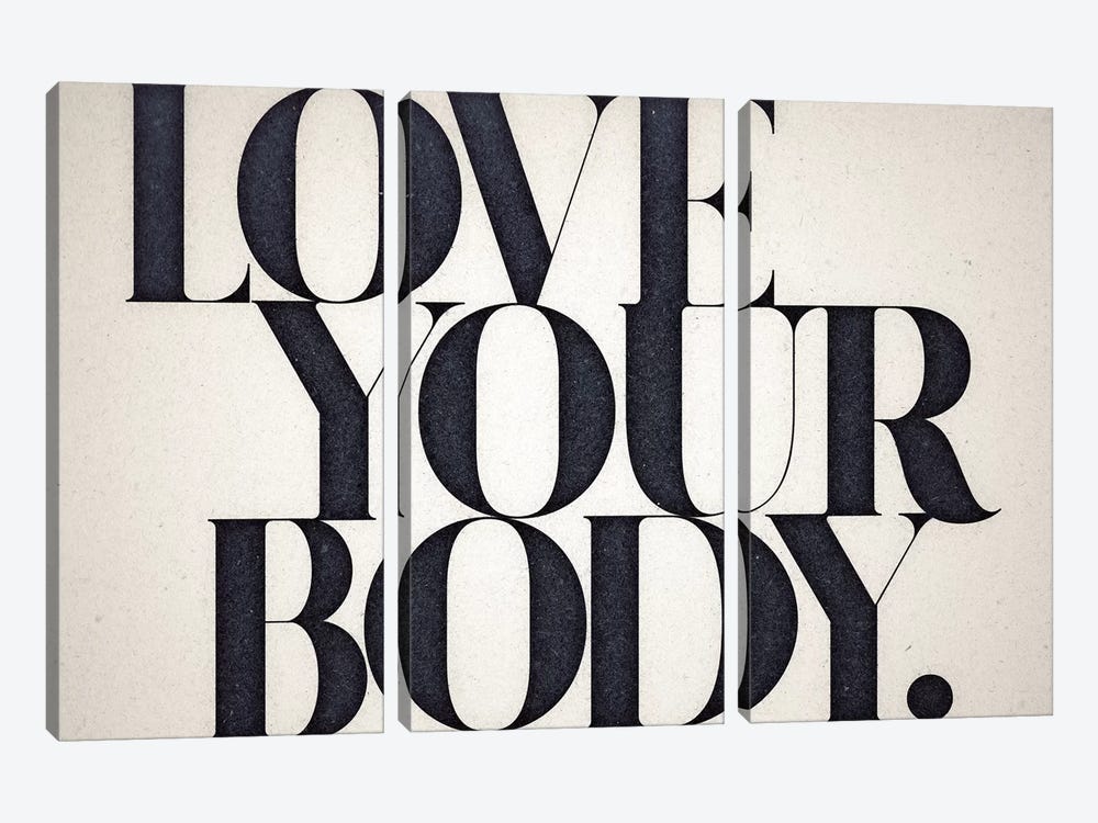 Love Your Body by 33 Broken Bones 3-piece Canvas Artwork
