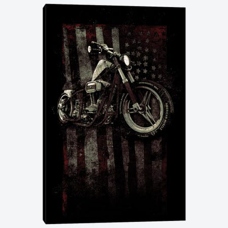 American Muscle: Motorcycle I Canvas Print #BNZ3} by 33 Broken Bones Canvas Art Print
