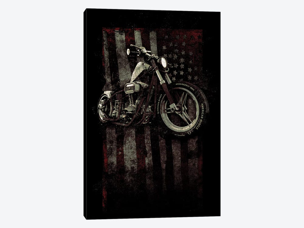 American Muscle: Motorcycle I by 33 Broken Bones 1-piece Art Print