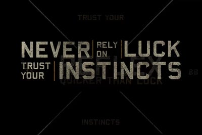 Trust Your Instincts by 33 Broken Bones framed wall art