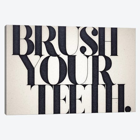 Brush Your Teeth Canvas Print #BNZ9} by 33 Broken Bones Canvas Art Print