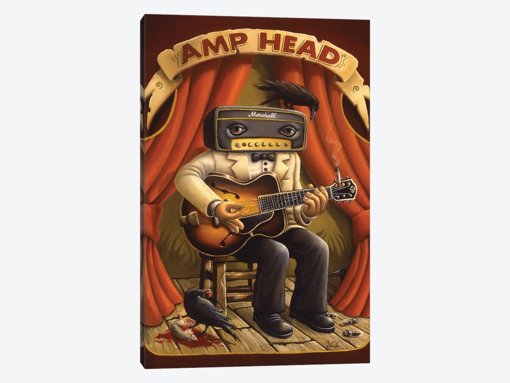 Amp Head by Bob Dob 1-piece Canvas Artwork