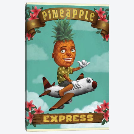 Pineapple Express Canvas Print #BOD22} by Bob Dob Canvas Print