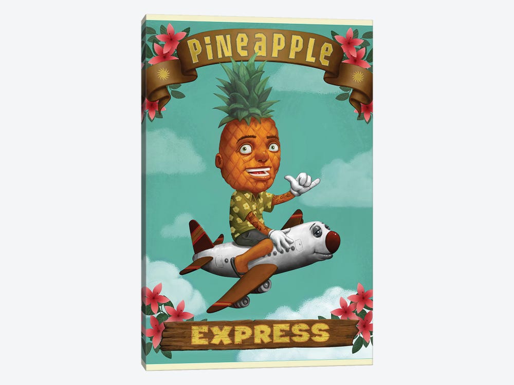 Pineapple Express by Bob Dob 1-piece Canvas Wall Art