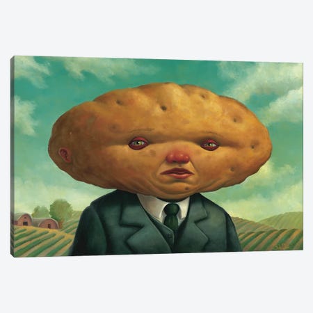 Potato Head Canvas Print #BOD25} by Bob Dob Canvas Artwork