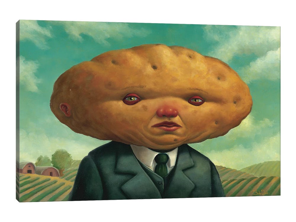 Potato Head Art Print by Bob Dob