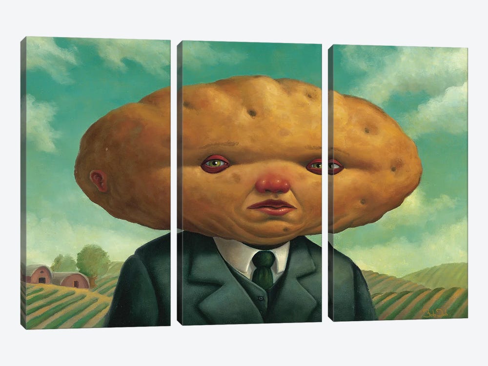 Potato Head by Bob Dob 3-piece Art Print