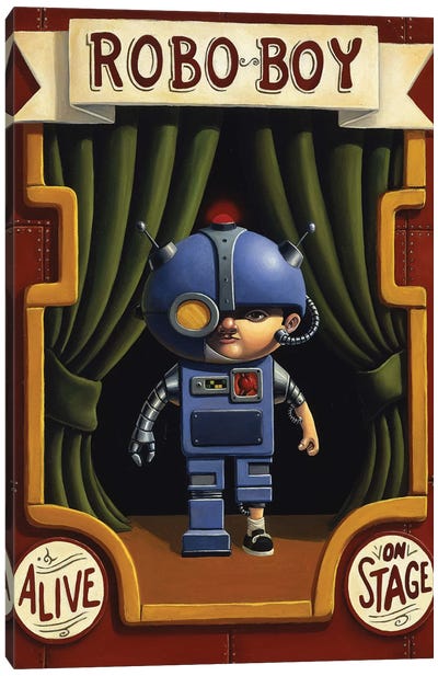 Robo Boy Canvas Art Print - Bob Dob