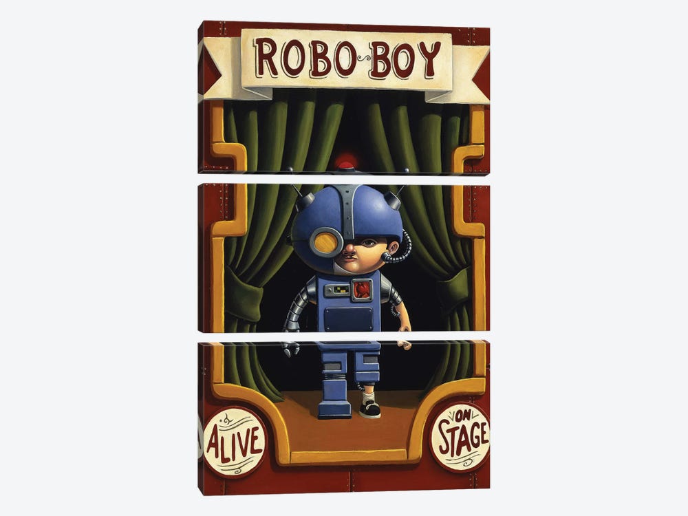 Robo Boy by Bob Dob 3-piece Canvas Artwork