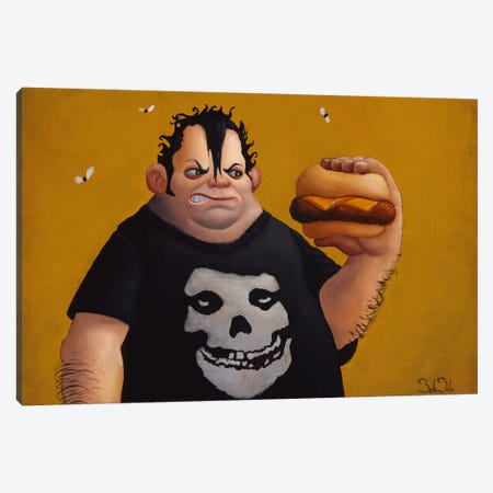 Cheese Only Canvas Print #BOD5} by Bob Dob Canvas Wall Art