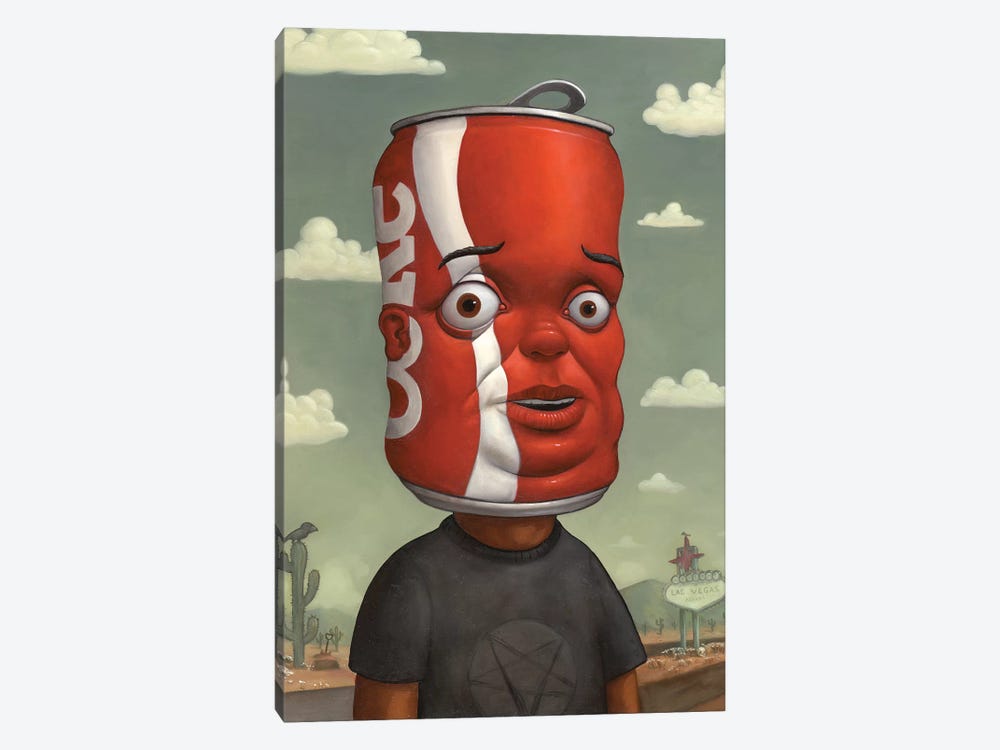 Coke Head I by Bob Dob 1-piece Canvas Art Print