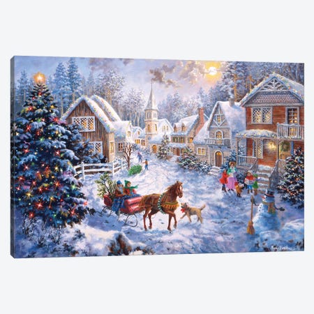 Merry Christmas} by Nicky Boehme Canvas Artwork