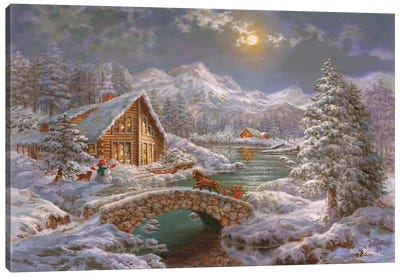 Nature's Magical Season Canvas Art Print - Snowscape Art