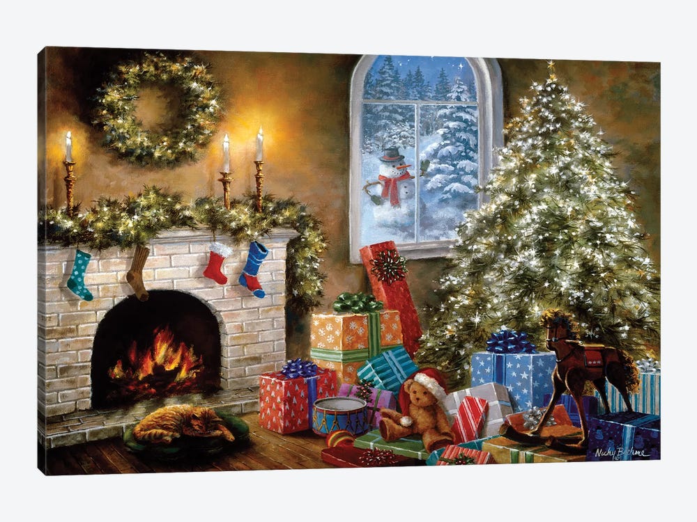 Not A Creature Was Stirring by Nicky Boehme 1-piece Canvas Art