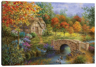 Autumn Beauty Canvas Art Print - House Art