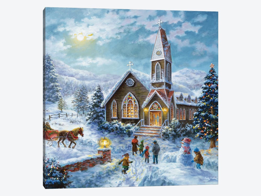 Parents Pray, Children Play by Nicky Boehme 1-piece Canvas Art