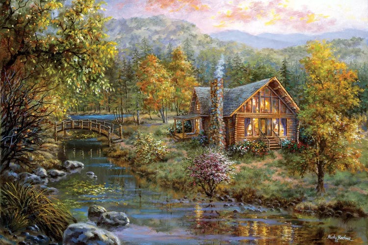 Peaceful Grove by Nicky Boehme wall art
