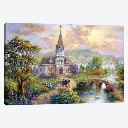 Pray For World Peace Canvas Print #BOE127} by Nicky Boehme Canvas Art Print