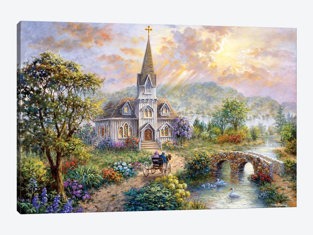 Pray For World Peace by Nicky Boehme 1-piece Canvas Print