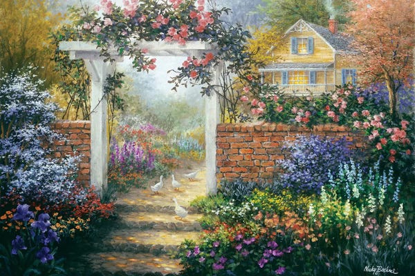 Spring: Rose Arbor by Nicky Boehme
