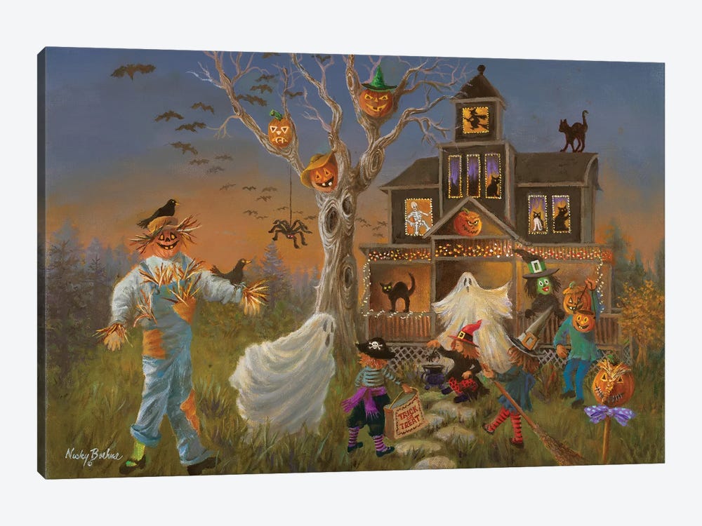 Spooky Halloween by Nicky Boehme 1-piece Canvas Art