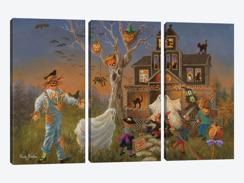 Spooky Halloween 3-piece Canvas Wall Art