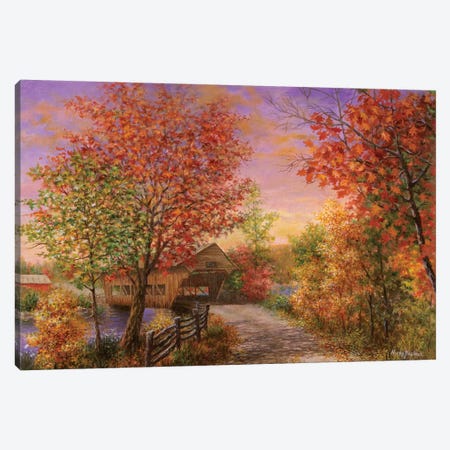 Autumn’s Color Of Fashion Canvas Print #BOE14} by Nicky Boehme Canvas Art