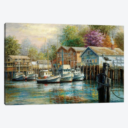 The Lone Sentinel Canvas Print #BOE154} by Nicky Boehme Canvas Artwork