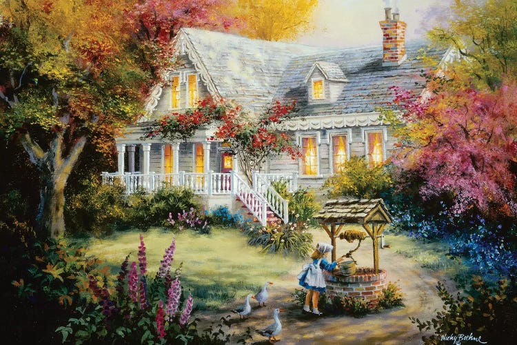 The Wishing Well by Nicky Boehme wall art
