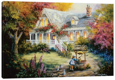 The Wishing Well Canvas Art Print - Nicky Boehme