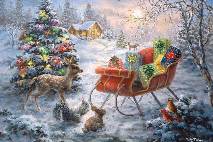 Tis' The Night Before Xmas by Nicky Boehme wall art