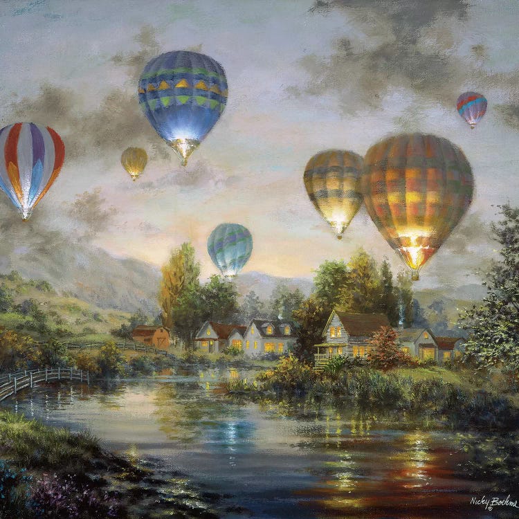 Balloon Glow by Nicky Boehme wall art