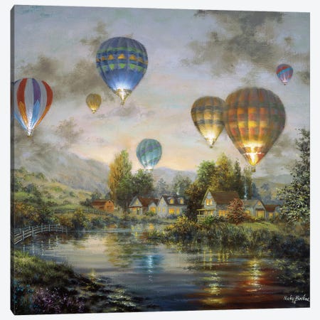 Balloon Glow Canvas Print #BOE15} by Nicky Boehme Canvas Art