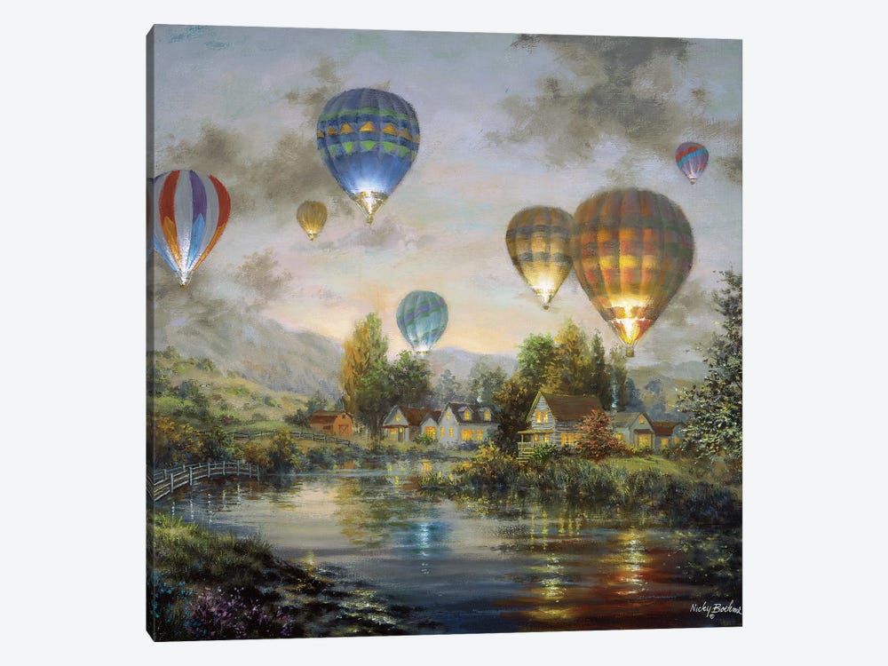 Balloon Glow by Nicky Boehme 1-piece Canvas Print