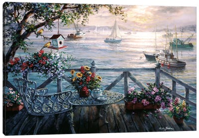 Treasures Of The Sea Canvas Art Print - Coastal Village & Town Art