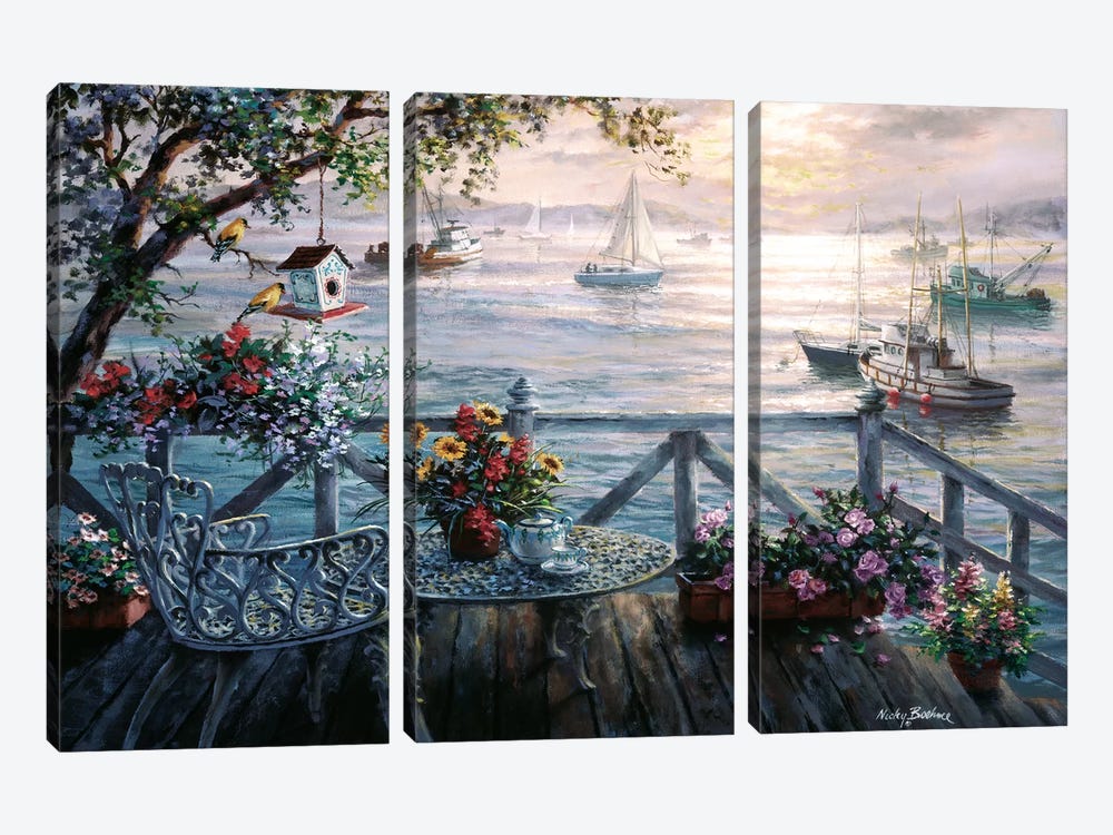 Treasures Of The Sea by Nicky Boehme 3-piece Canvas Wall Art