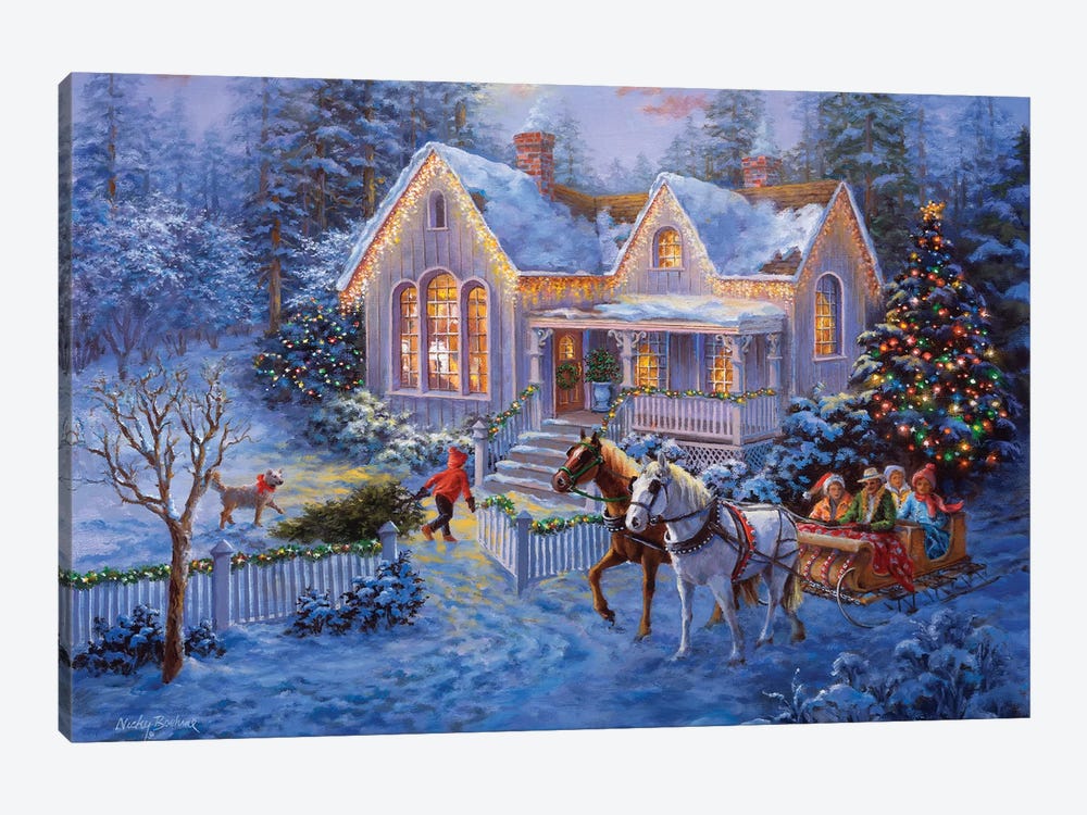 Welcome Home by Nicky Boehme 1-piece Canvas Print