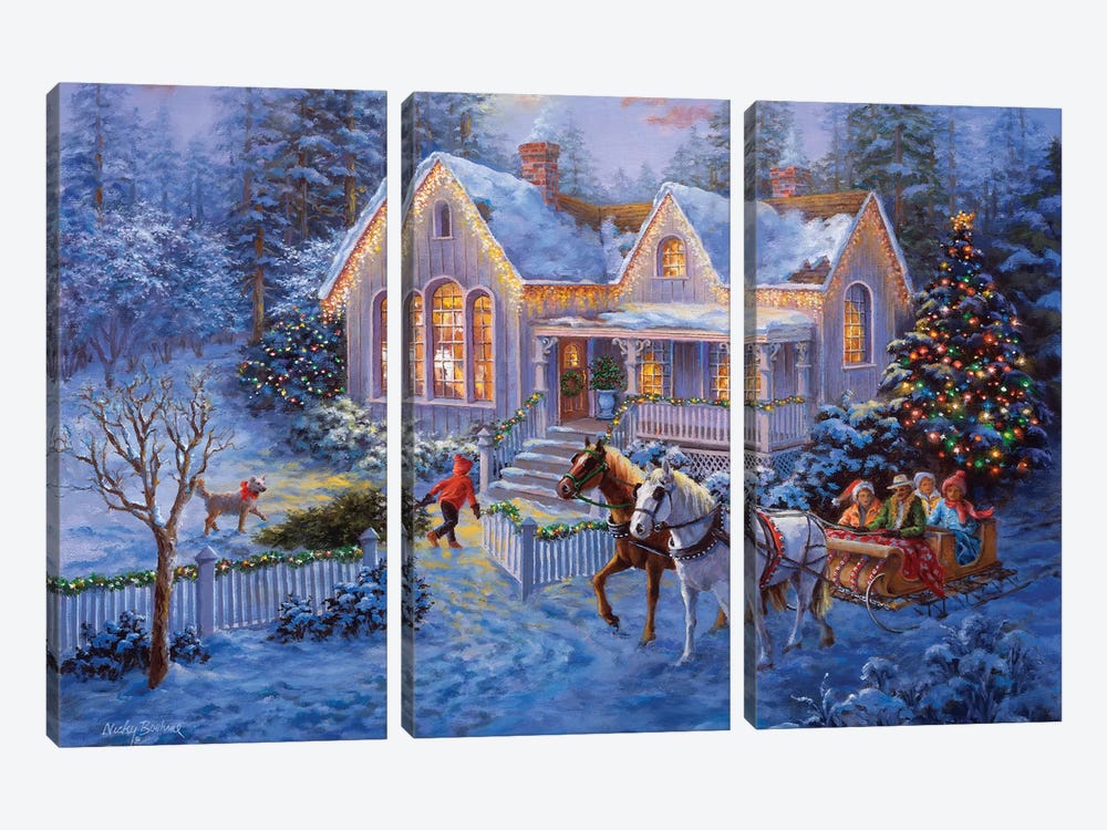 Welcome Home by Nicky Boehme 3-piece Art Print