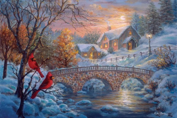 Country: Winter Sunset by Nicky Boehme